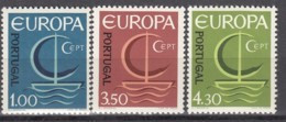 PORTUGAL 1012-1014, Postfrisch **, Europa CEPT 1966, Stilisiertes Boot - 1966