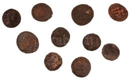 Római Birodalom 10db-os Bronz érmetétel A III-IV. Századból T:VF,F Roman Empire 10pcs Bronze Coin Lot From The 3rd-4th C - Non Classificati