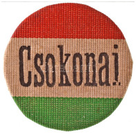 DN "Csokonai" Trikolor Színű Textiljelvény (28mm) T:AU,XF - Zonder Classificatie