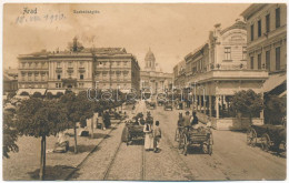 T2/T3 1910 Arad, Szabadság Tér, Rozsnyay Gyógyszertár, Városi Vasút, Piac. Kerpel Izsó Kiadása / Square, Pharmacy, Urban - Non Classificati