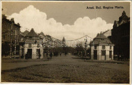 T4 1925 Arad, Bul. Regina Maria / Mária Királyné Körút, Díszkapu / Street View, Decorated Gate. Foto Bereczky Photo (vág - Zonder Classificatie