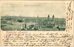 * T3 1899 (Vorläufer) Arad, Belváros Madártávlatból. Bloch H. Kiadása / General View (Rb) - Zonder Classificatie