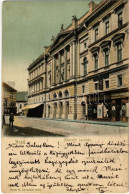 T2 1902 Arad, Nemzeti Színház, Rettinger Antal, Sugár József és úri Ruhakészítési Műterem üzlete / Theatre, Street, Shop - Non Classificati