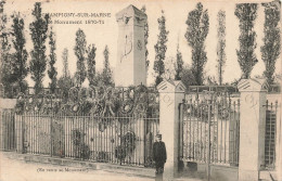 FRANCE - Champigny Sur Marne -  Le Monument 1870-71 - Carte Postale Ancienne - Champigny Sur Marne