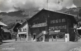 LES DIABLERETS ► Alte Dorfstrasse Mit Cafe Des Couronne, Ca.1950 - Ormont-Dessus 