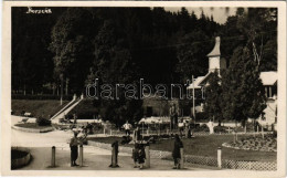 T2 1943 Borszék, Borsec; Fő és Erzsébet Forrás, Park. Heiter György Fényképész Eredeti Felvétele / Mineral Water Springs - Ohne Zuordnung