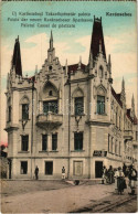 T2/T3 1915 Karánsebes, Caransebes; Új Karánsebesi Takarékpénztár Palota, Schön üzlete / Palatul Cassei De Pastrare / Pal - Unclassified