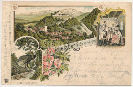 T4 1897 (Vorläufer!) Kisdisznód, Michelsberg, Cisnadioara; Der Halbe Stein / Szász Népviselet / Transylvanian Saxon Folk - Unclassified