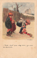 ENFANTS - Dessins D'enfants - Enfants Qui Jouent - Carte Postale Ancienne - Dessins D'enfants