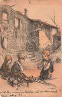 ENFANTS - Dessins D'enfants - Enfants Blessés - Carte Postale Ancienne - Disegni Infantili