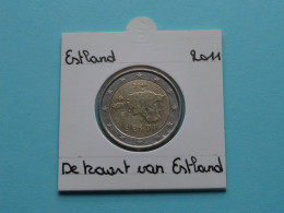 2011 - 2 Euro >> De Kaart Van ESTLAND ( Zie / Voir / See > DETAIL > SCANS ) ! - Estonie