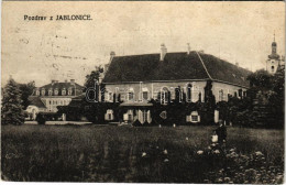 * T2/T3 1921 Jablánc, Nyitra-Jablonic, Jablonica; Gróf Apponyi Kastély. Kaufmann Jakab Kiadása / Castle (Rb) - Unclassified