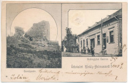 T2/T3 1905 Királyhelmec, Helmec, Kralovsky Chlumec; Csonkavár, Bodrogközi Kaszinó, Rigó Szálloda és Korcsma / Castle Rui - Non Classificati