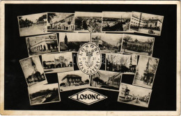 * T2/T3 Losonc, Lucenec; "Losonc Visszatért 1938" Mozaiklap / Multi-view Postcard (EK) - Non Classificati