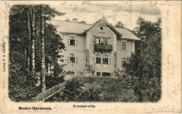 T2/T3 1906 Modor-Harmónia, Modern-Harmonie, Modra; Erzsébet Villa. Levius P. S. Kiadása / Villa (fl) - Unclassified