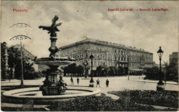 T2/T3 1913 Pozsony, Pressburg, Bratislava; Kossuth Lajos Tér, Szökőkút, Szálloda. Sudek Antal Kiadása / Square, Fountain - Unclassified