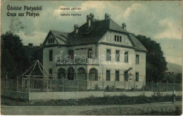 T2/T3 1913 Pöstyén, Piestany; Királysor, Izabella Pavilon. Lampl Gyula Kiadása / Isabella-Pavillon / Spa, Pavilion, Vill - Non Classés