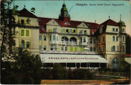 * T2/T3 1913 Pöstyén, Piestany; Grand Hotel Royal Nagyszálló / Hotel (kopott Sarkak / Worn Corners) - Non Classés