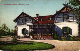 T2/T3 1918 Stubnyafürdő, Túróchévíz, Stubnianske Teplice, Turcianske Teplice; Jeszenszky Villa / Villa (EK) - Ohne Zuordnung