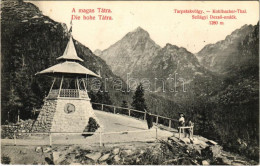 T2/T3 1908 Tátra, Magas-Tátra, Vysoké Tatry; Tarpatak-völgy, Szilágyi Dezső Emléktorony, Kilátó. Divald Károly 1469-1908 - Ohne Zuordnung