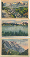 ** Tátra, Magas-Tátra, Vysoké Tatry; - 3 Db Régi Képeslap / 3 Pre-1945 Postcards - Non Classificati