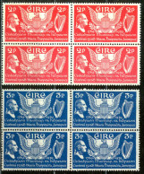 Ireland Sc# 103-104 MNH Block/4 1939 US Constitution 150th - Unused Stamps