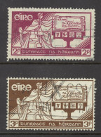 Ireland Sc# 99-100 Used (a) 1937 Allegory Of Ireland And Constitution - Oblitérés