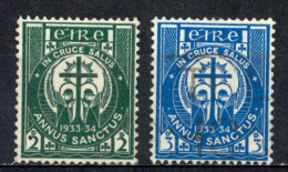 Ireland Sc# 88-89 Used (a) 1933 Adoration Of The Cross - Usados