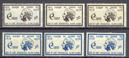 Ireland Sc# 101-102 MH Lot/3 1938 Temperance Crusade 100th - Unused Stamps
