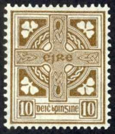 Ireland Sc# 75 MH (a) 1922-1923 10p Brown Celtic Cross - Unused Stamps