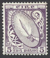 Ireland Sc# 72 MH (a) 1922-1923 5p Sword Of Light - Nuevos