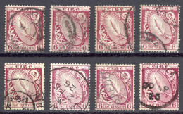 Ireland Sc# 73 Used Lot/8 1922-1923 6p Sword Of Light - Used Stamps