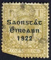 Ireland Sc# 55 Cull (a) 1922-1923 1sh Overprint - Used Stamps