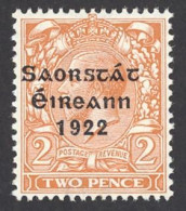 Ireland Sc# 47 MNH 15X8½ 1922-1923 2p Overprint - Unused Stamps