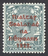 Ireland Sc# 29 MNH 14½X16mm 1922 4p Alex. Thom Overprint - Nuovi