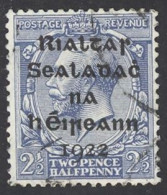 Ireland Sc# 3 Used 1922 2 1/2p Dollard Overprint - Used Stamps