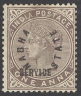 India Nabha Sc# 2 MH 1885 1a Overprint Queen Victoria - Nabha