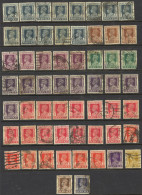 India Sc# O105-O112 (Assorted) Used Lot/58 1939-1943 KGVI Officials - Dienstmarken