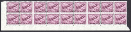 India Sc# 413 MNH Block/18 1965-1968 20p Plum Gnat Plane - Unused Stamps