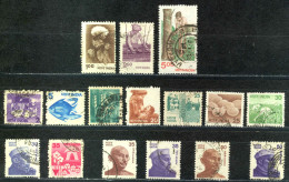 India Sc# 836-849 (no 842) Used 1979-1985 Definitives - Oblitérés