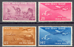 India Sc# 248-251 MH 1954 Postage Stamps 100th - Unused Stamps