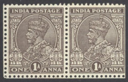 India Sc# 139 MNH Pair (a) 1934 1a King George V  - 1911-35  George V