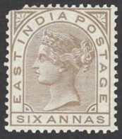 India Sc# 33 MNH 1876 6a Queen Victoria  - 1858-79 Kronenkolonie