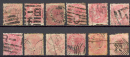 India Sc# 28 Used Lot/12 1868 8a Queen Victoria  - 1858-79 Kolonie Van De Kroon