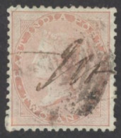 India Sc# 13 Used (a) 1855-1864 2a Queen Victoria  - 1858-79 Compagnie Des Indes & Gouvernement De La Reine