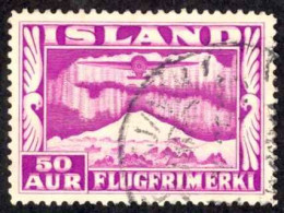 Iceland Sc# C18 Used 1934 50a Air Mail - Usados