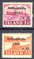 Iceland Sc# B12-B13 MH 1953 Semi-Postals - Nuovi