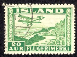 Iceland Sc# C16 Used 1934 20a Air Mail - Oblitérés