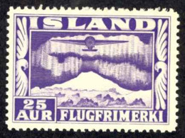 Iceland Sc# C17 MH 1934 25a Air Mail - Ongebruikt