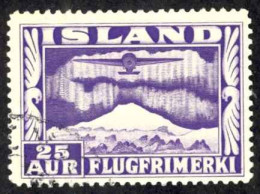Iceland Sc# C17 Used 1934 25a Air Mail - Usados